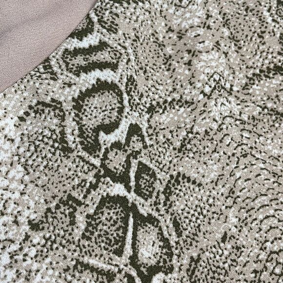 Leith Snake/ Python Print Spaghetti Strap Tank Top Lined Cami Blouse - Picture 4 of 8